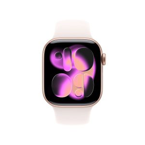 Apple Watch Series 11 GPS 42mm Rose Gold Alu. Case w. Light Blush S. Band - M/L (MEU44) - Зображення 2