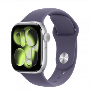 Apple Watch Series 11 GPS + Cellular 42mm Silver Alu. Case w. Purple Fog S. Band - M/L (MF8J4) — изображение 1