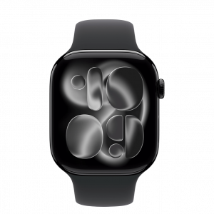 Apple Watch Series 11 GPS 42mm Jet Black Alu. Case w. Black S. Band - S/M (MEQT4) - Зображення 2