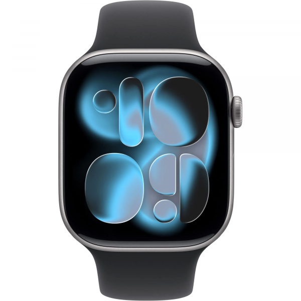 Apple Watch Series 11 GPS 46mm Space Grey Alu. Case w. Black S. Band – M/L (MEV44) - ТвойGadget