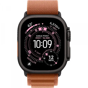 Apple Watch Ultra 3 GPS + Cellular 49mm Black Tit. Case w. Terra Cotta Alpine Loop - Small (MF254+MG9D4) - Зображення 2