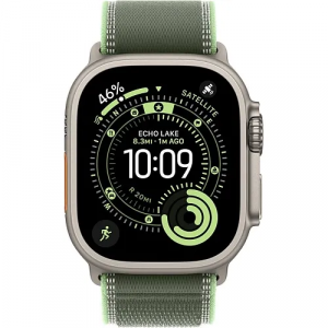 Apple Watch Ultra 3 GPS + Cellular 49mm Natural Tit. Case w. Green/Neon Trail Loop – S/M (MF1V4+MFT44) - ТвойGadget