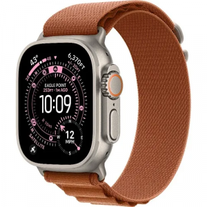 Apple Watch Ultra 3 GPS + Cellular 49mm Natural Tit. Case w. Terra Cotta A. Loop - Large (MF1V4+MFTD4)