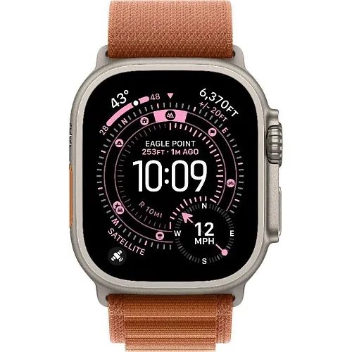 Apple Watch Ultra 3 GPS + Cellular 49mm Natural Tit. Case w. Terra Cotta A. Loop – Large (MF1V4+MFTD4) - ТвойGadget