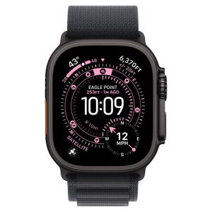 Apple Watch Ultra 3 GPS + Cellular 49mm Black Tit. Case w. Black Alpine Loop - Large (MF0X4) - Зображення 2