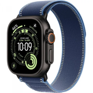 Apple Watch Ultra 3 GPS + Cellular 49mm Black Tit. Case w. Blue/Bright Blue Trail Loop - M/L (MF254+MG9R4) - Зображення 1