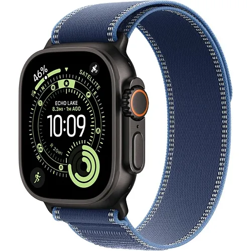Apple Watch Ultra 3 GPS + Cellular 49mm Black Tit. Case w. Blue:Bright Blue Trail Loop1 Apple Watch Ultra 3 GPS + Cellular 49mm Black Tit. Case w. Blue/Bright Blue Trail Loop – M/L (MF254+MG9R4) - ТвойGadget