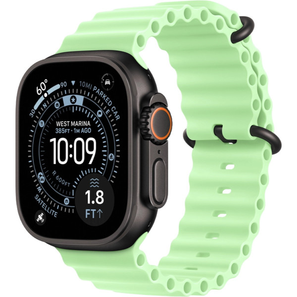 Apple Watch Ultra 3 GPS + Cellular 49mm Black Tit. Case w. Neon Green O. Band1 Apple Watch Ultra 3 GPS + Cellular 49mm Black Tit. Case w. Neon Green O. Band (MF254+MGCL4) - ТвойGadget