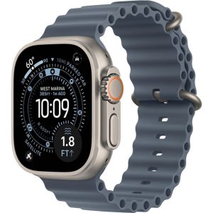 Apple Watch Ultra 3 GPS + Cellular 49mm Natural Tit. Case w. Anchor Blue Ocean Band (MEWH4) - Зображення 1