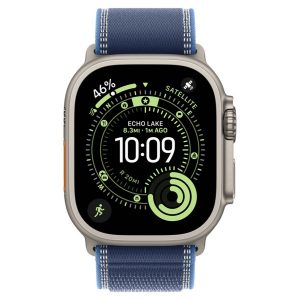 Apple Watch Ultra 3 GPS + Cellular 49mm Natural Tit. Case w. Blue/Bright Blue Trail Loop – S/M (MEWR4) - ТвойGadget