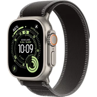 Apple Watch Ultra 3 GPS + Cellular 49mm Natural Titanium Case with Black:Charcoal Trail Loop 1 Apple Watch Ultra 3 GPS + Cellular 49mm Natural Tit. Case w. Black/Charcoal Trail Loop – S/M (MF1V4+MFT84) - ТвойGadget