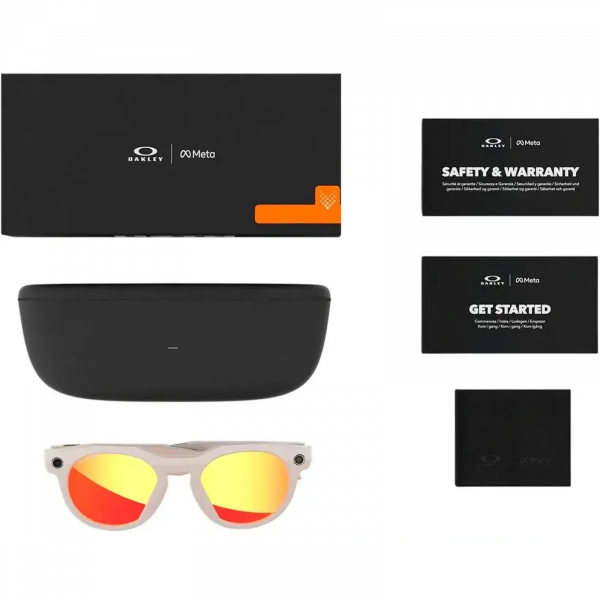 Смарт-очки Oakley Meta HSTN Warm Grey Lens Color Ruby (OW8002-0451) - ТвойGadget