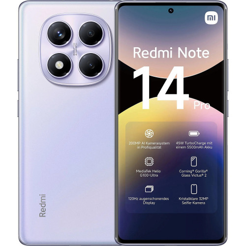 Смартфон Xiaomi Redmi Note 14 Pro 8/256GB Aurora Purple [Вітринний] - ТвойGadget