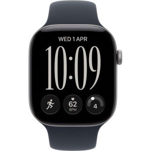 Apple Watch Series 12 GPS 42mm Space Gray Aluminum Case with Navy Blue Sport Band M/L (MJE94) - ТвойGadget