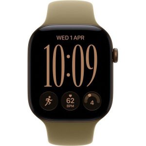 Apple Watch Series 12 GPS + Cellular 42mm Dark Bronze Aluminum Case with Olive Sport Band M/L (MJG54) - ТвойGadget