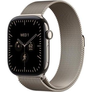 Apple Watch Series 12 GPS + Cellular 46mm Natural Titanium Case with Natural Milanese L. S/M (MJGP4)