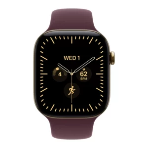 Apple Watch Series 12 GPS + Cellular 42mm Radiant Gold Titanium Case with Burgundy Sport Band M/L (MJGK4) - ТвойGadget