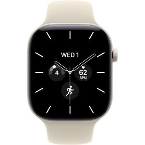 Apple Watch Series 12 GPS + Cellular 46mm Pearl White Ceramic Case with Sand Sport B. S/M (MJH14) - ТвойGadget